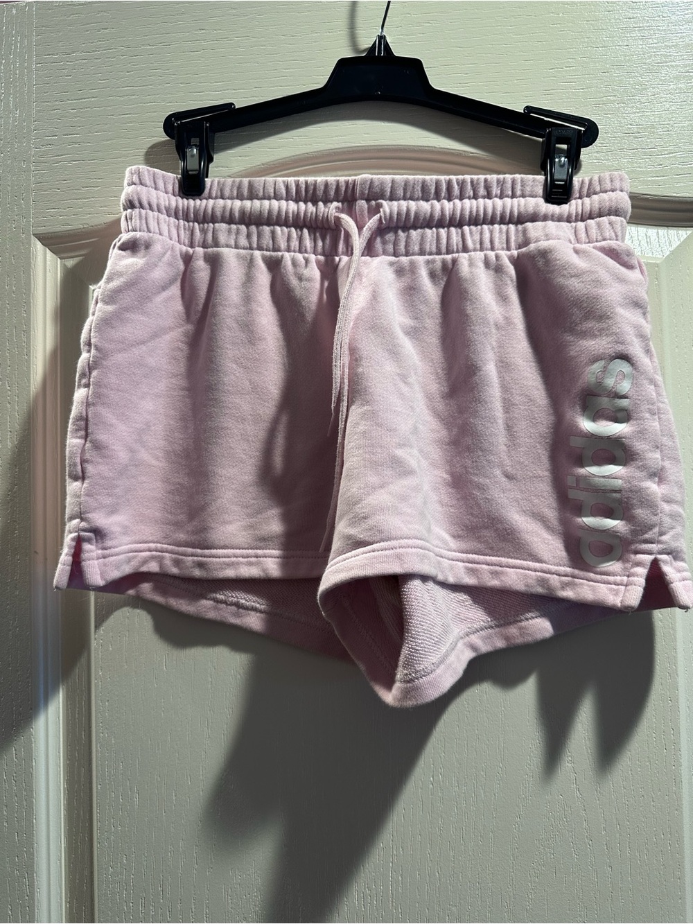adidas Women’s Light Pink Athletic Drawstring Shorts